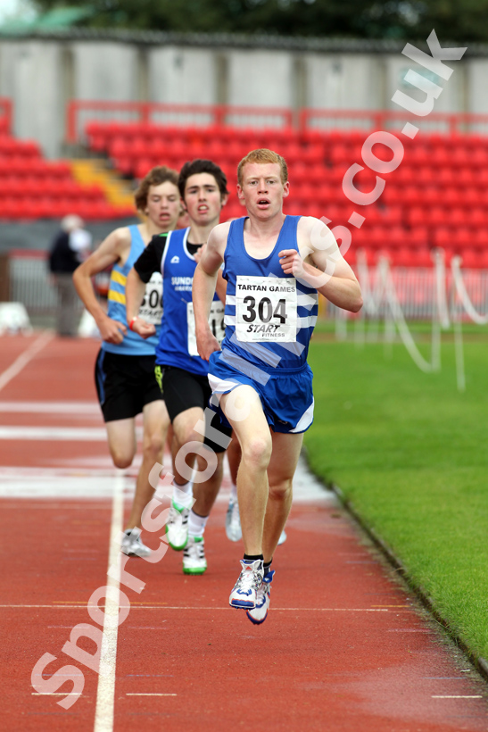 Jonnie Nisbet (Morpeth Harriers), Under17s 1500 metres, Gateshead Tartan Games